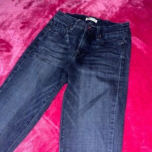 Good American Dark Indigo Straight Leg Jeans